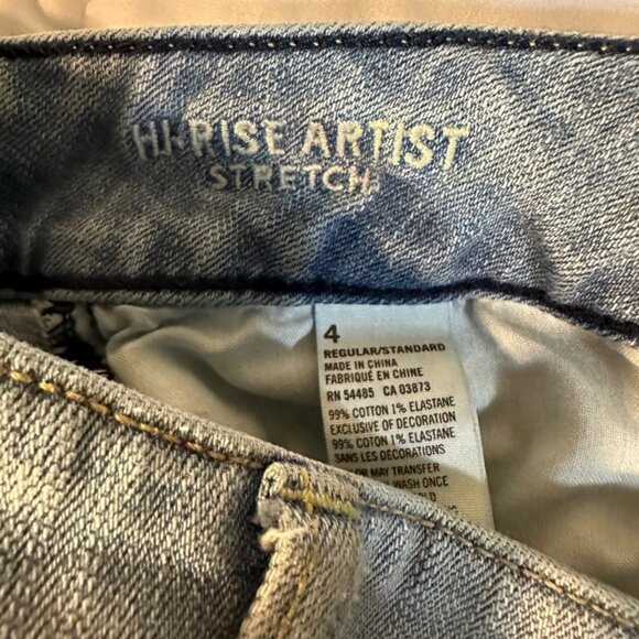 American Eagle Size 4 Inseam 32 inches Hi-Rise Artist Strech Bootcut - Picture 11 of 11